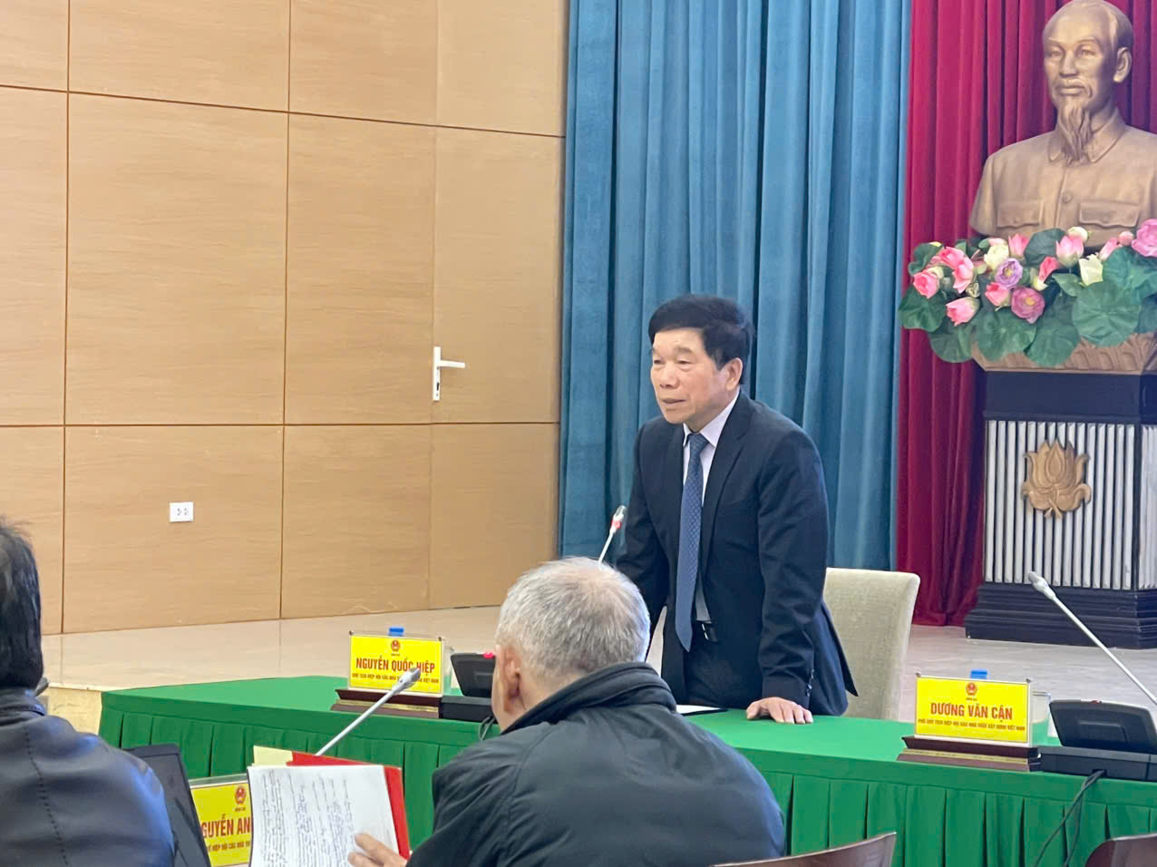 Ông Nguyễn Quốc Hiệp, Chủ tịch Hiệp Hội phát biểu tại sự kiện